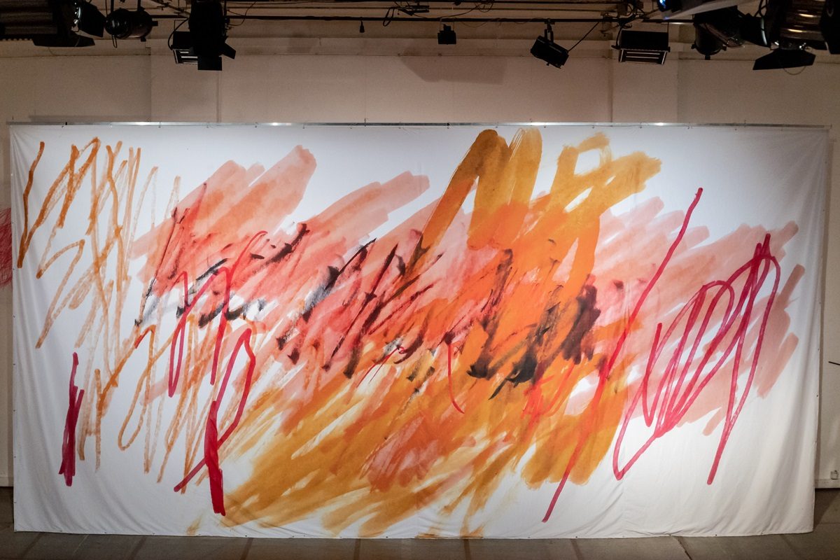 Siniša Ilić, Dom kulture, pogled na izložbu u CZKD Centru, 2021. Fotografija: Milica Macanović